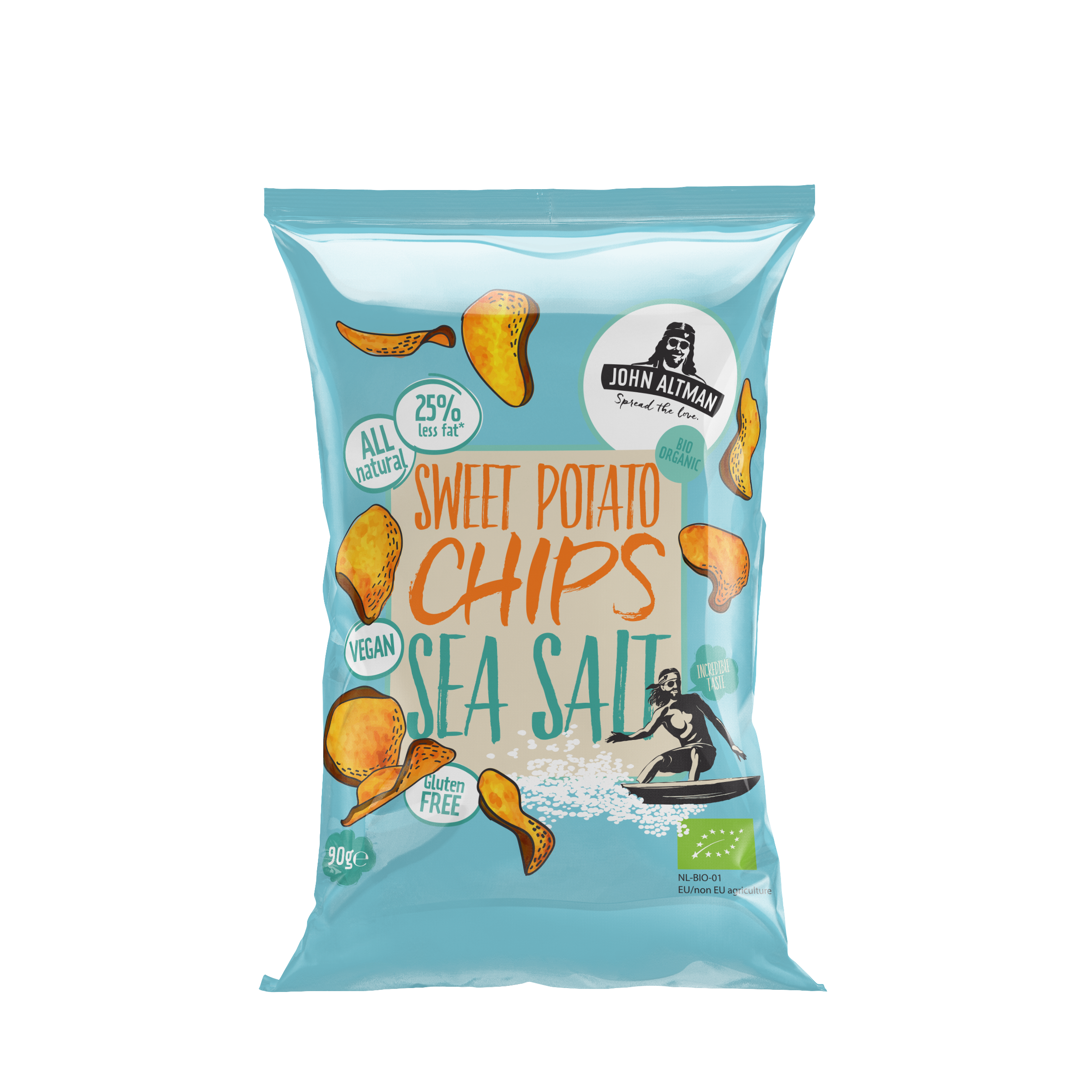 Organic Sweet Potato Chips Sea Salt 90g