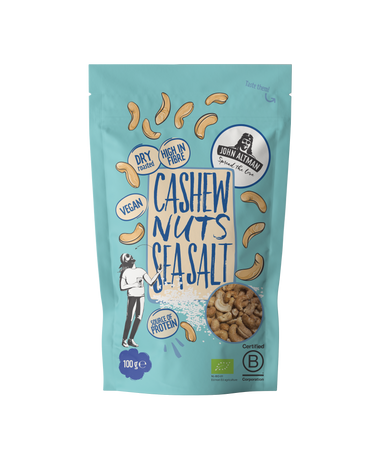 Organic Dry Roasted Cashew Nuts Sea Salt 100g