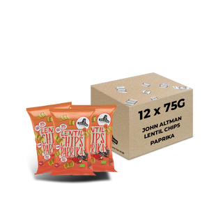 Organic Lentil Chips Paprika 75g - John Altman