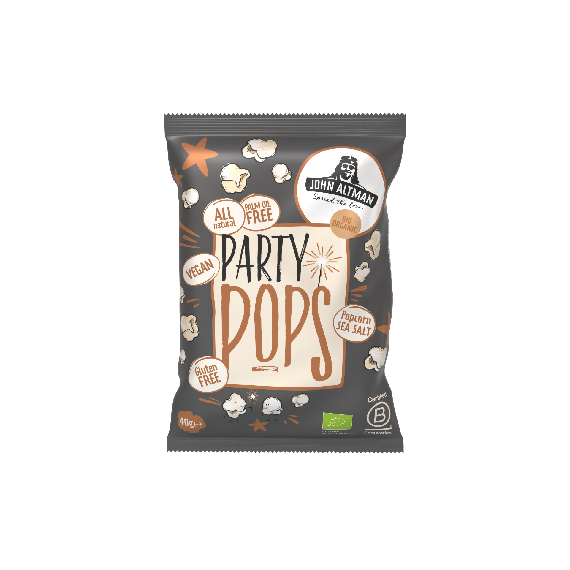 Party Popcorn Organic Sea Salt 40g