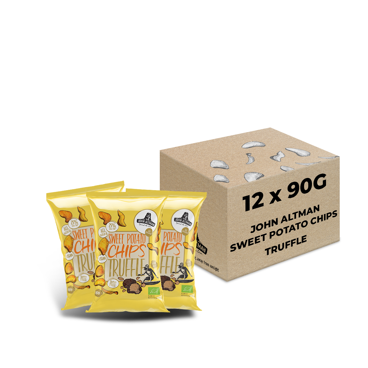 Organic Sweet Potato Chips Truffle 90g - John Altman