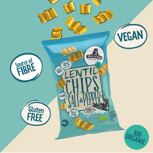 Lentil Chips Organic Salt & Pepper 75g