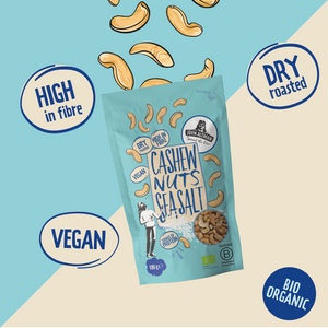 Organic Dry Roasted Cashew Nuts Sea Salt 100g - John Altman