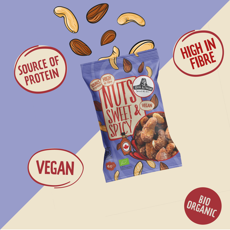 Mixed Nuts Organic Sweet & Spicy 45g