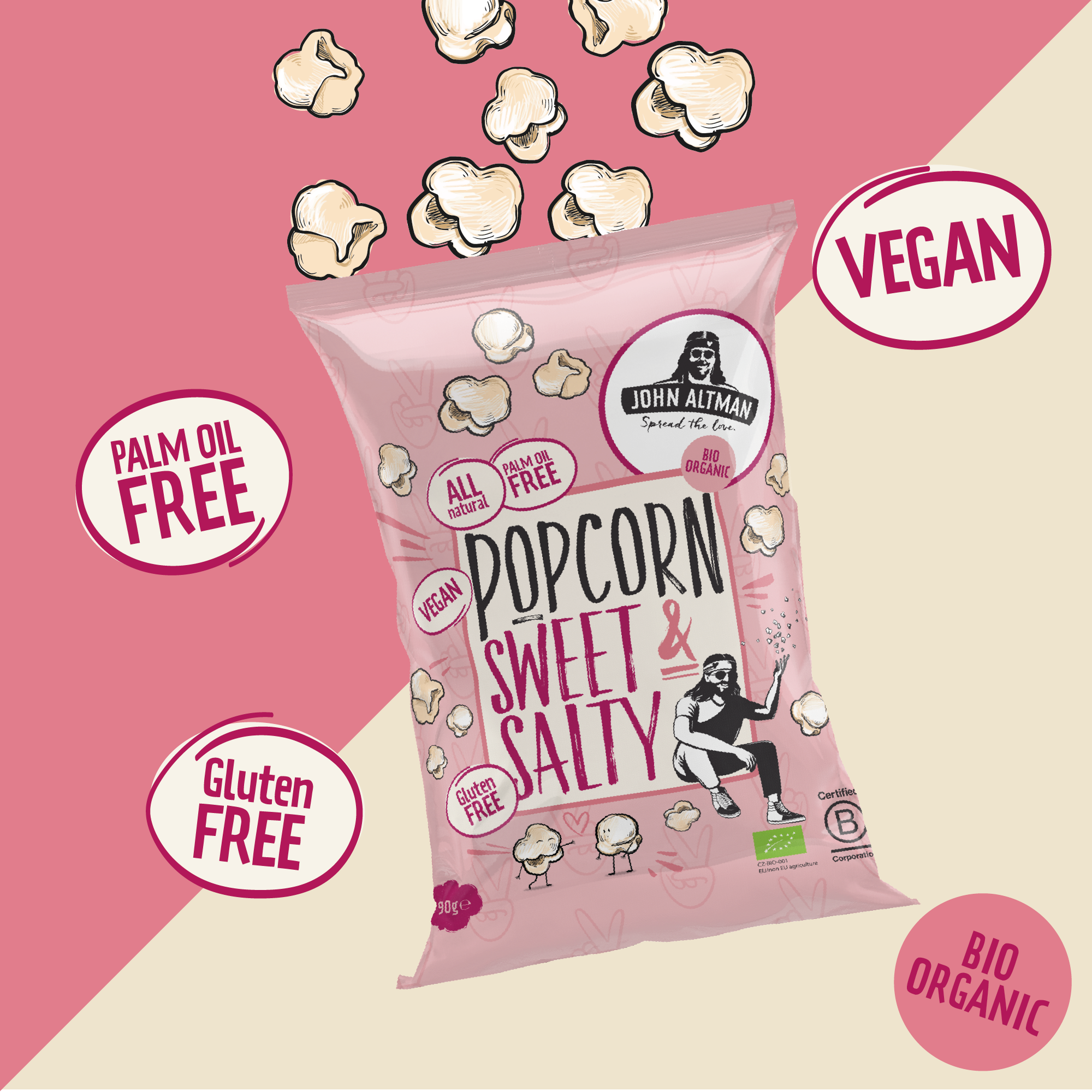Popcorn Organic Sweet & Salty 90g