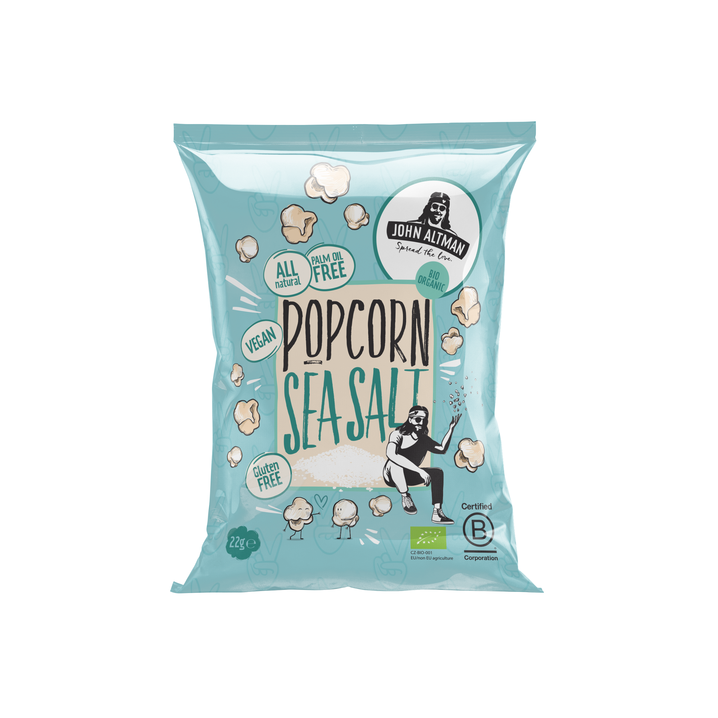 Popcorn Organic Sea Salt 22g