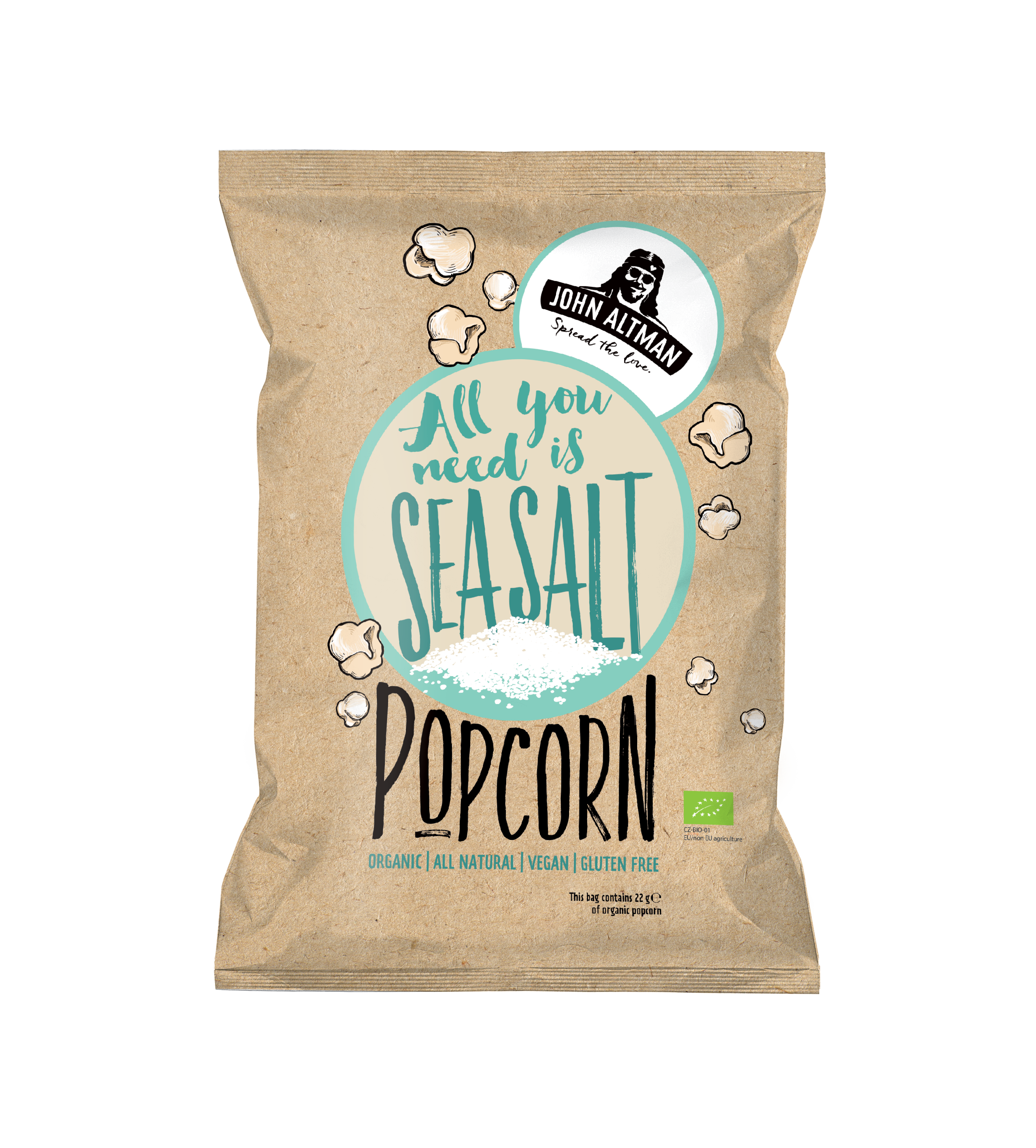 Organic Popcorn Sea Salt - John Altman